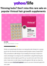 Thinning locks? Don't miss this sale on Viviscal hair growth supplements