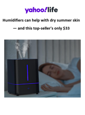 Humidifiers can help with dry summer skin — and this top-seller's only $33