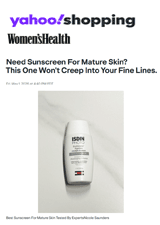 Need Sunscreen For Mature Skin? This One Won't Creep Into Your Fine Lines & Wrinkles