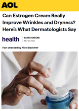 Can Estrogen Cream Really Improve Wrinkles and Dryness?