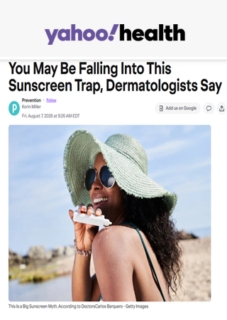 You May Be Falling Into This Sunscreen Trap, Dermatologists Say
