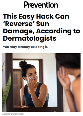 An Easy Hack Can Reverse Sun Damage According to Dermatologists